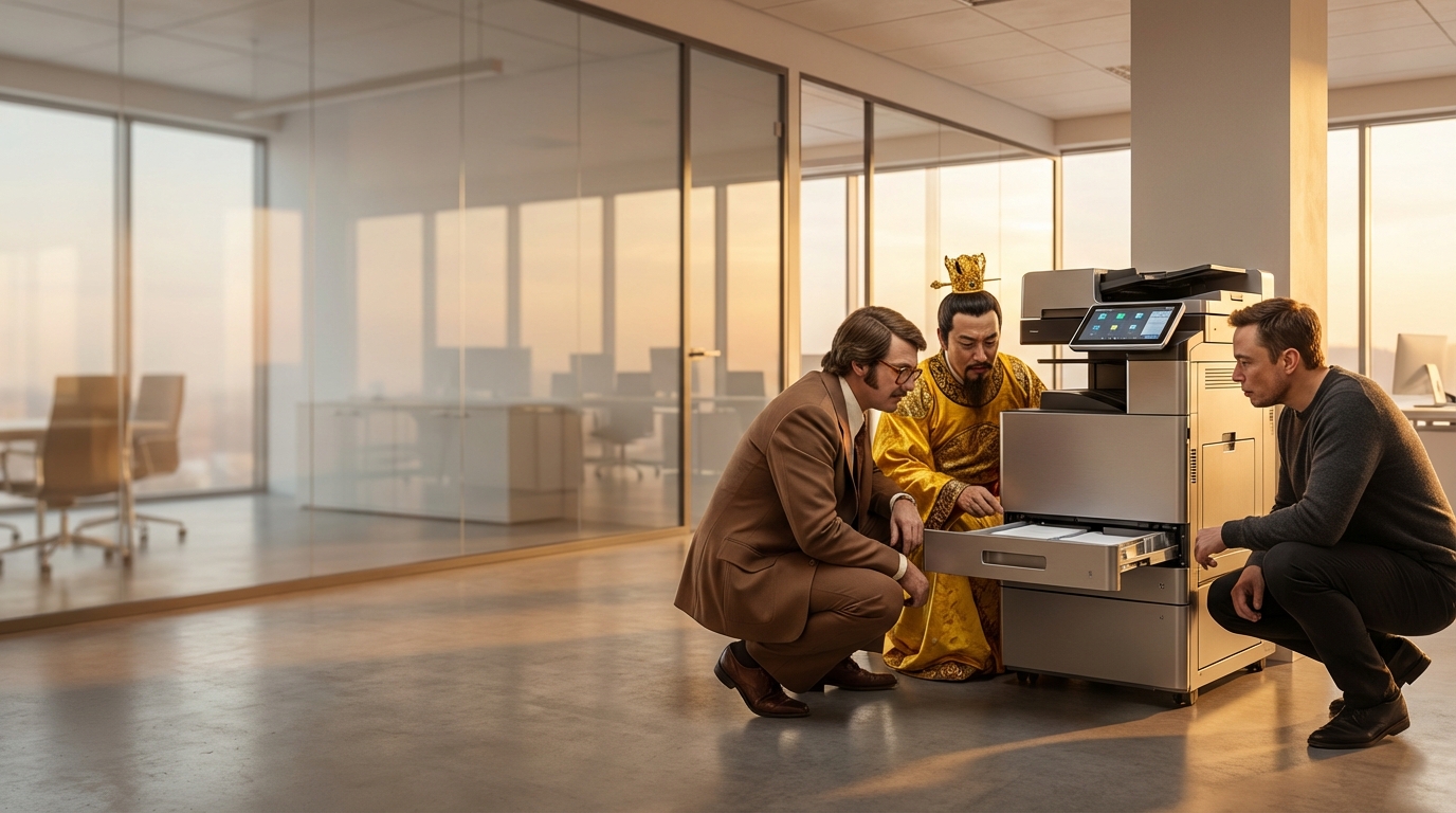 If Your Boss Was Michael Hui, Bill Gates, or a Chinese Emperor: How Would They Manage the Office Copier?