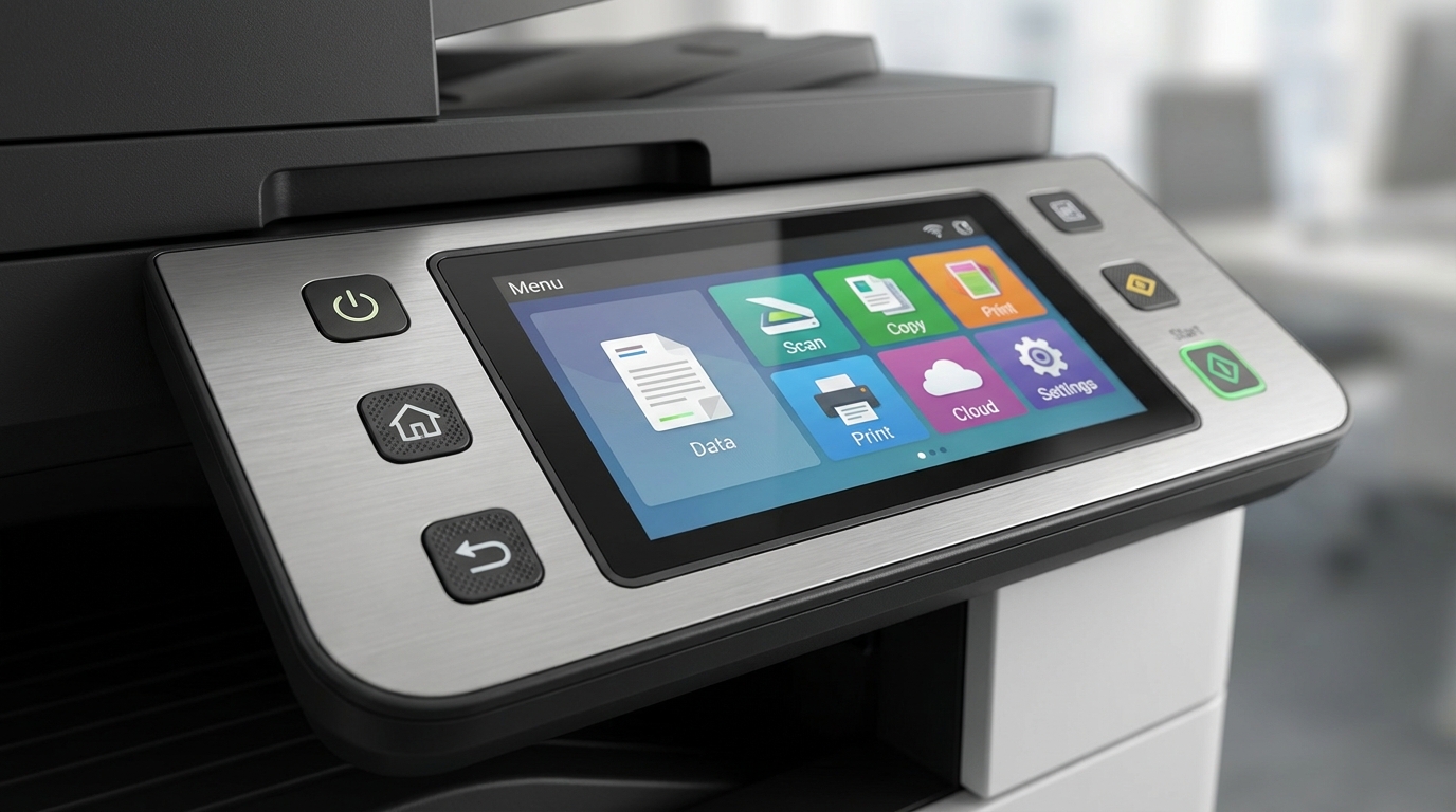 影印機控制面板特寫